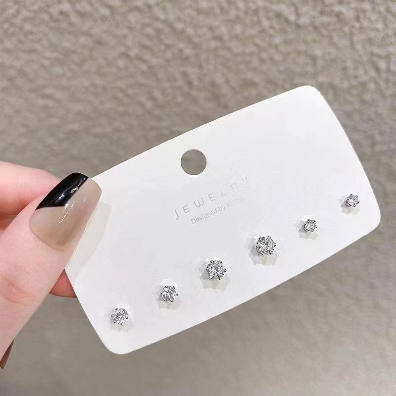 ピアス レディース メンズ ジルコニア 小さめ スタッドピアス セット 水滴 ドロップ シルバー925 対応 シンプル アクセサリー