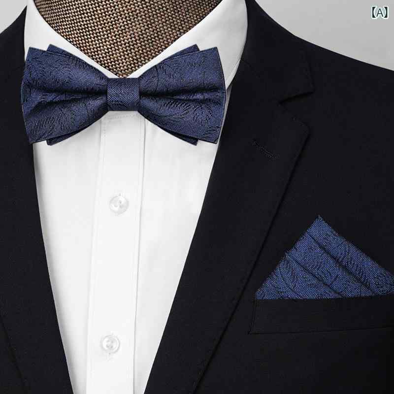 ネクタイ メンズ 男性用 2点セット ペイズリー柄 アスコットタイ ポケットチーフ ポリエステル 8cm ファスナー付き 普段使い