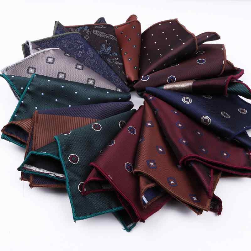 ポケットチーフ 男性用 レトロ 花柄 ポリエステル ビジネス スーツ ハンカチーフ フォーマル カジュアル