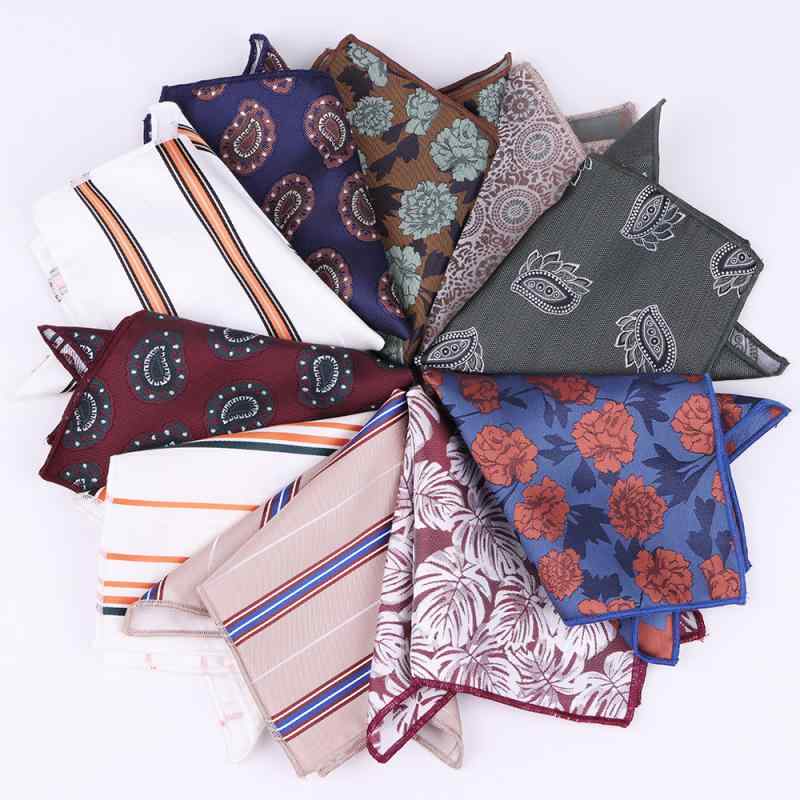 ポケットチーフ 男性用 ストライプ柄 ポリエステル 紳士 フォーマル ビジネス カジュアル パーティー 結婚式 二次会 レトロ ハンカチーフ