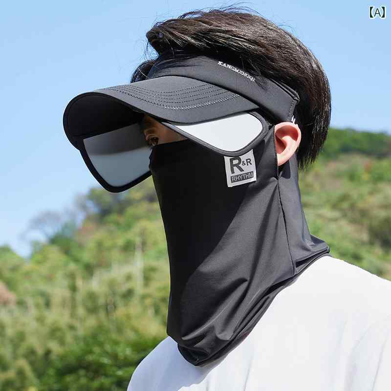 帽子 メンズ 夏 アウトドア クール 日焼け防止 旅行 フェイスカバー 涼しい 快適 マスク つば広 釣り用..