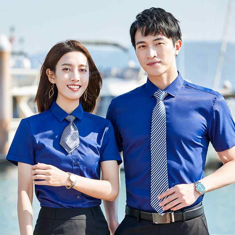 シャツ メンズ 男性用 レディース 女性用 半袖 綿 トップス ブラウス オフィス ビジネス 通勤用 作業着..