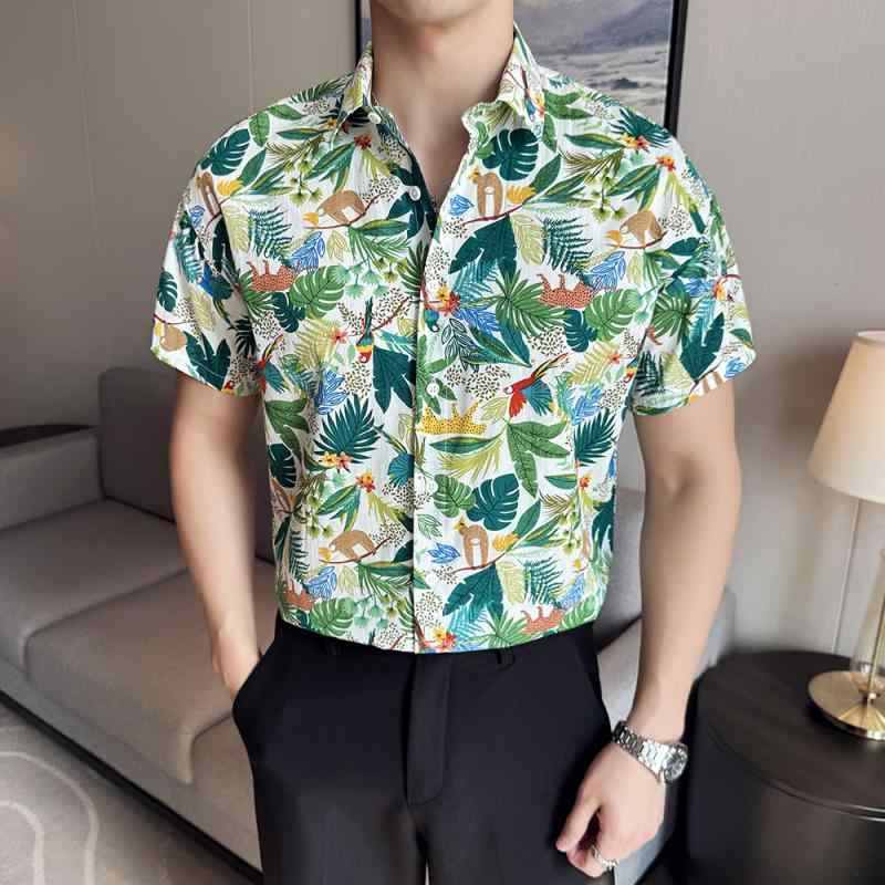 シャツ メンズ 男性用 長袖 コットン トップス スリム 開襟シャツ 春秋 薄手 花柄 カジュアル おしゃれ 白 黒 緑 カーキ 大きいサイズ・素材: 綿・材质功能: 透气・风格: 韩版・款式: 开衫・版型: 合体型・领型: 翻领・袖丈: 長袖・柄: 花柄・厚さ: 薄手・対象: ・主な素材: 綿96%以上・適用場面: カジュアル・カラー: ホワイト, ブラック, ライトグリーン, ダークグリーン, カーキ・サイズ: M, L, XL, XXL, XXXL, 4XL, 5XL, 6XL・対象シーズン: 春, 秋・加工: アイロン不要・対象年齢: 成人・生地: プリント・性別: 男性・製品カテゴリ: シャツ