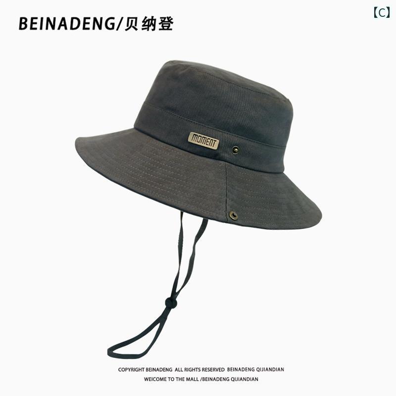 フィッシャーマン 夏 日焼け防止 帽子 .メンズな 登山 バケットハット.カラフルカ...