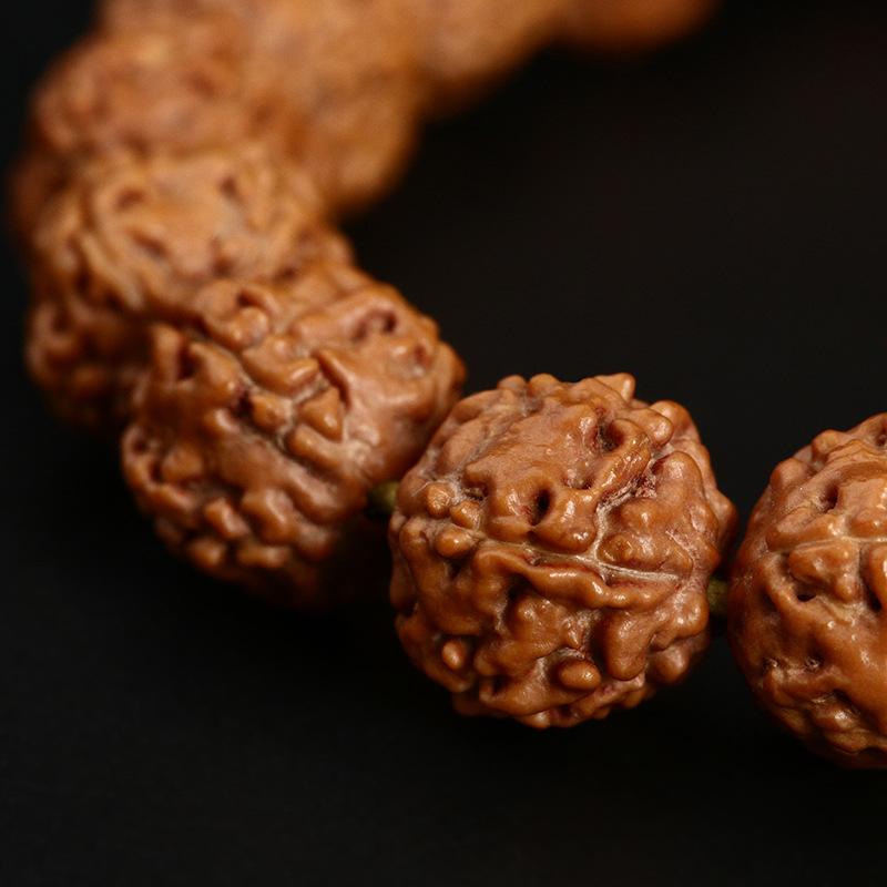 楽天LINEAR shopブレスレット メンズ インドネシア産 金剛 108玉 盤龍紋 5弁 菩提子 鉄籽 文玩 仏具 民族風 アクセサリー