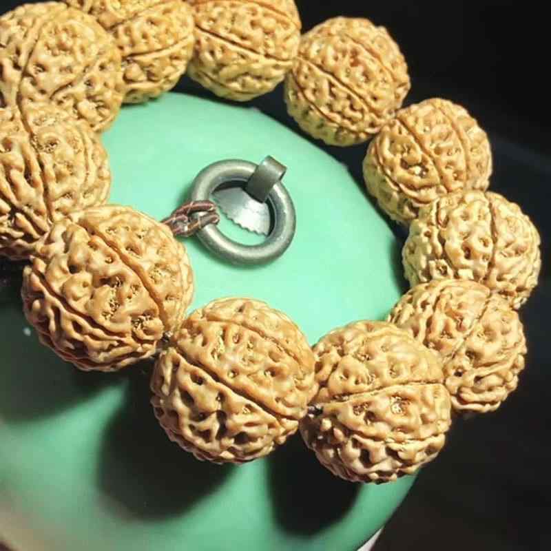 ブレスレット メンズ 大金剛菩提 菩提子 念珠 黄皮 民族風 手作り 5弁 6弁 7弁 8弁 9弁 10弁 満肉蜂窝 原籽 男性用