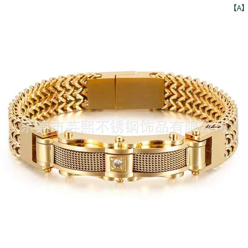 ブレスレット メンズ レディース 男性用 女性用 チタン鋼 幾何学模様 ゴールド シルバー レインボーカラー 個性的 オシャレ アクセサリー