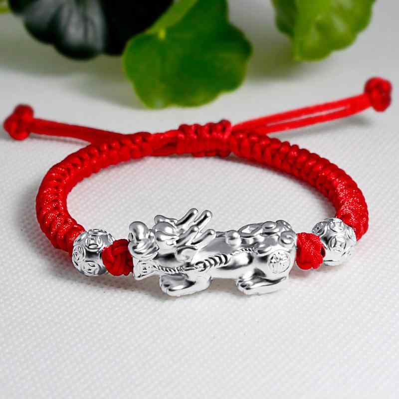 ブレスレット レディース メンズ シルバー925 貔貅 ヒキュウ ペア お守り 幸運 開運 ラッキーアイテム ..