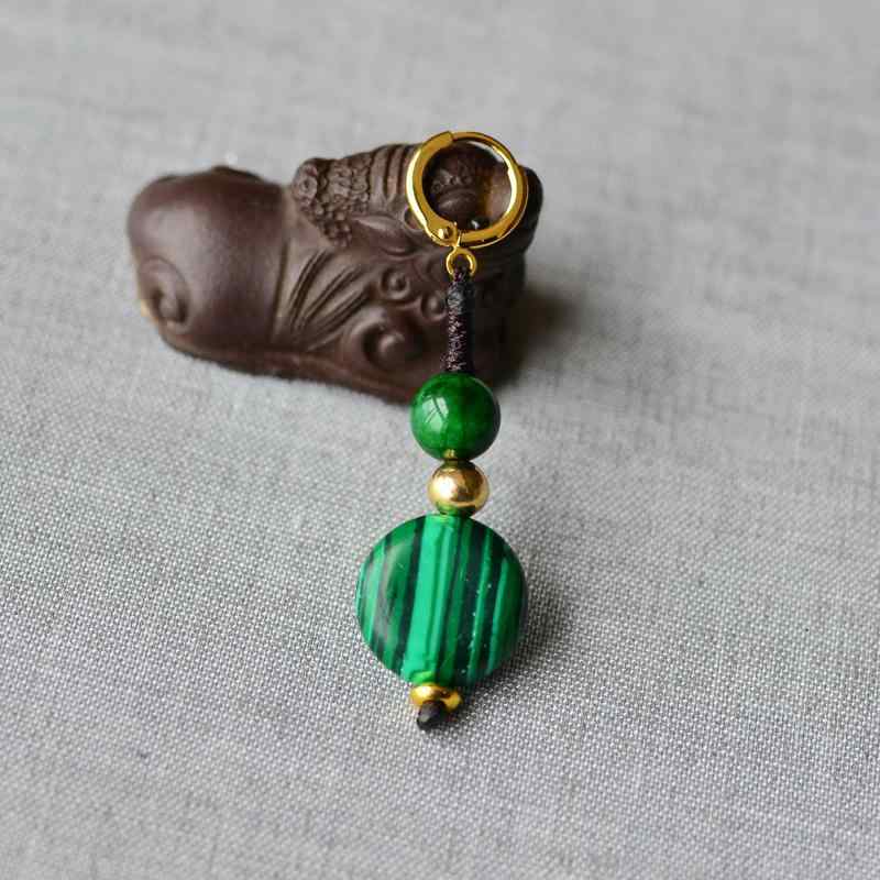 ピアス メンズ イヤリング 穴なし ターコイズ チベット 民族風 レトロ ドロップピアス 男性用