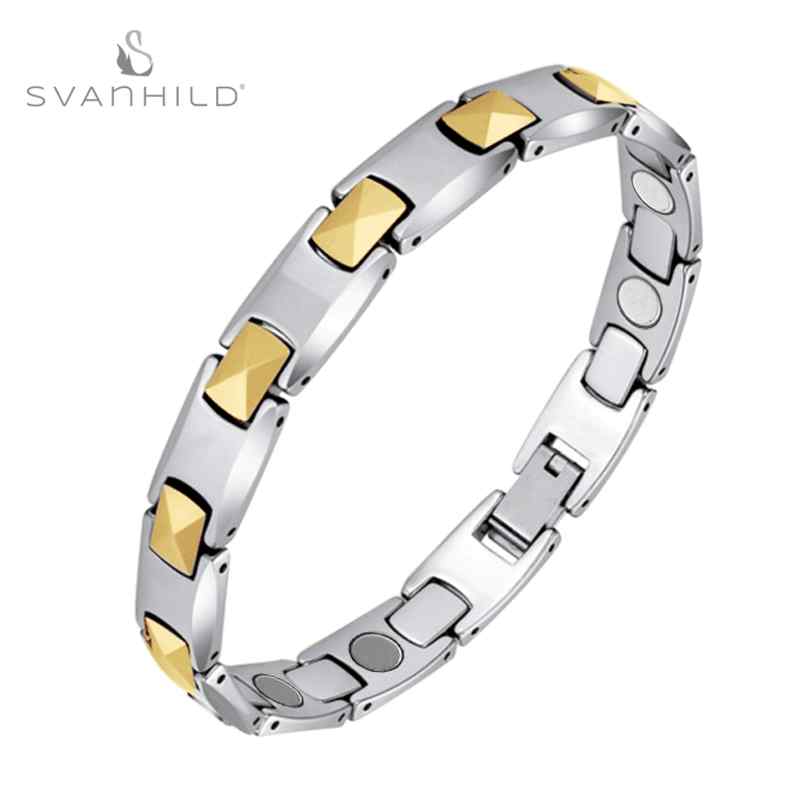 ブレスレット カップル 磁石 メンズ レディース 男性用 女性用 幾何学模様 冷淡 Tungsten steel 対応 ..