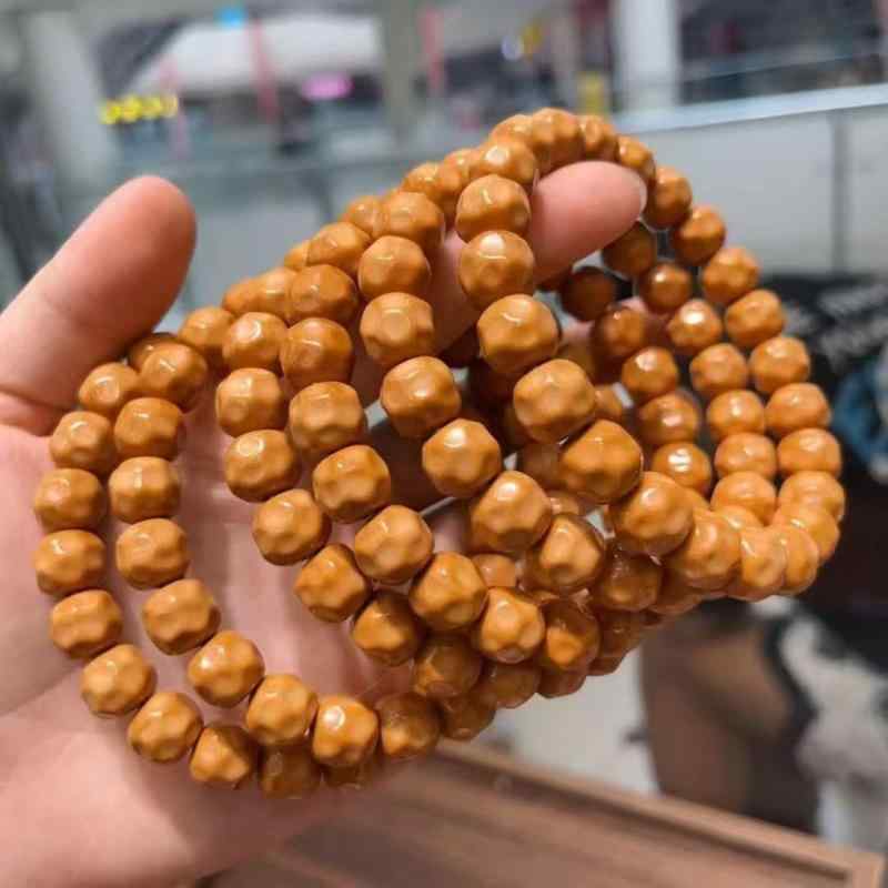 ブレスレット メンズ 男性用 核桃 くるみ 数珠 ウォールナット 彫刻 レトロ アクセサリー 10mm