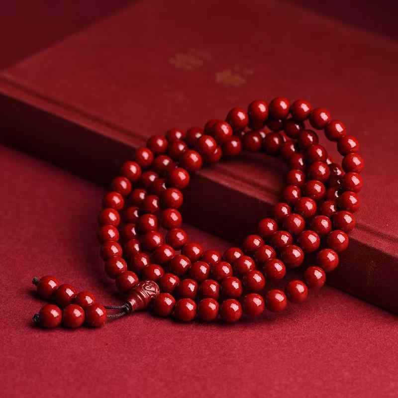 ブレスレット レディース メンズ 朱砂 ジルコニア 108玉 民族風 幾何学模様 アクセサリー 男女兼用 ラッキーアイテム