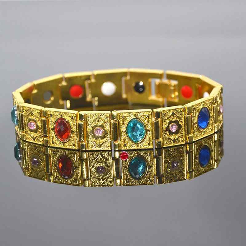 ブレスレット メンズ レディース 健康アクセサリー 磁気 ヘルスケア ゲルマニウム 静電気除去 疲労緩和..