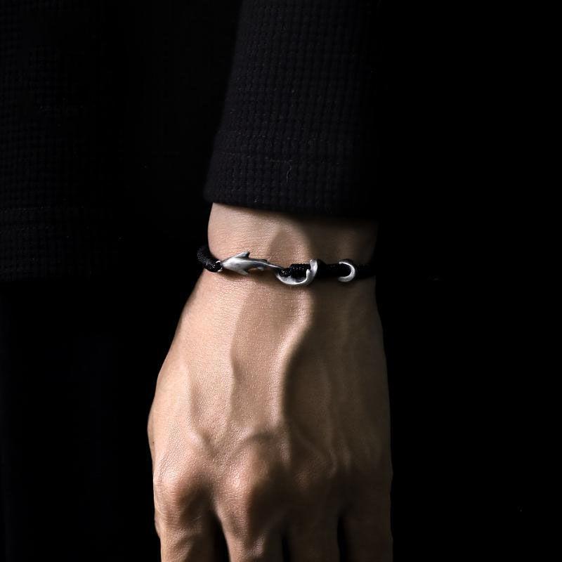 ブレスレット 男女兼用 ユニセックス レトロ 手編み 調整可能 手作り 銅製 電気メッキ加工 鯨 海モチーフ アニマルモチーフ 文芸 中東