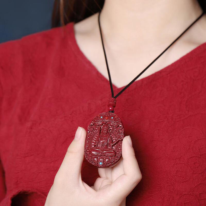 ペンダント メンズ レディース 原鉱紫金 辰砂 本命仏 回転経輪 八大守護神 ギフト ラッキーアイテム アクセサリー