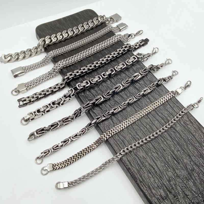 ブレスレット 男性用 女性用 チタン鋼製 滴油加工 腕輪 レトロ 文芸復古風 アクセサリー お守り 12mm 6mm 8mm 10mm 11mm