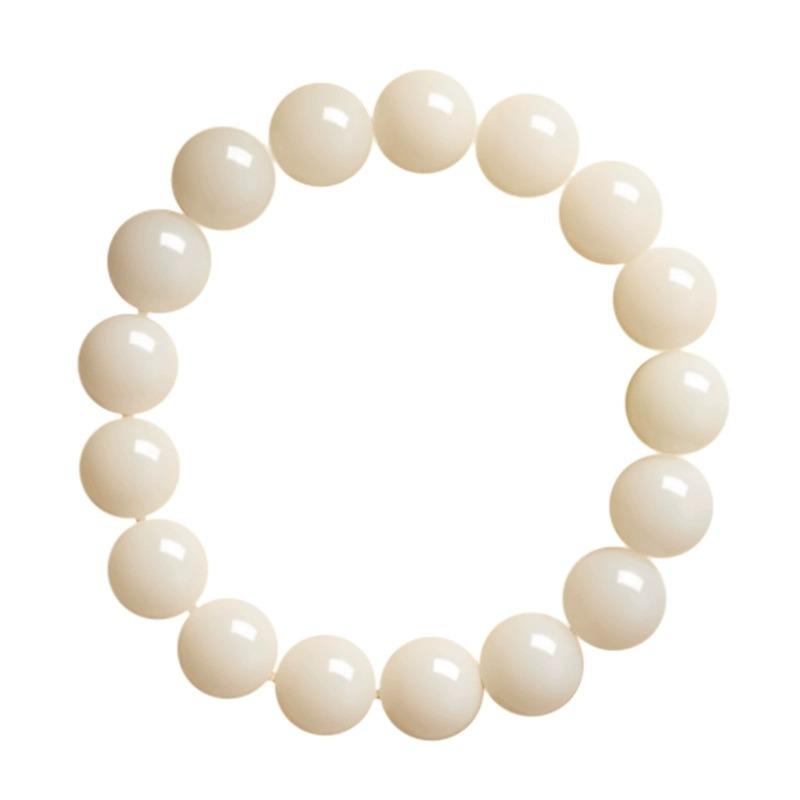 Bracelets - ブレスレット レディース メンズ 白玉菩提子 菩提根 数珠 男女兼用 圆珠 民族風 アクセサリー
