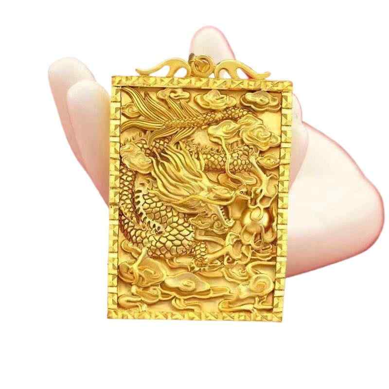 ネックレス メンズ 観音様 弥勒菩薩 ペンダント ゴールドカラー ドロップ 不動明王 仏 龍 ドラゴン アニマルモチーフ 和風 お守り 縁起物
