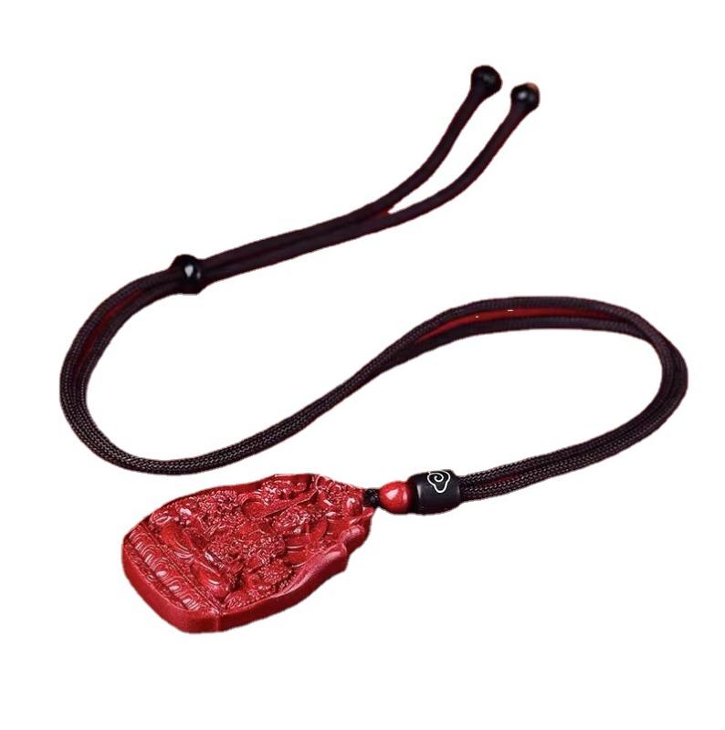 ネックレス レディース 朱砂 十二支 文殊菩薩 ペンダント メンズ お守り ネックレス 干支 兎年 アクセサリー 和風 レトロ