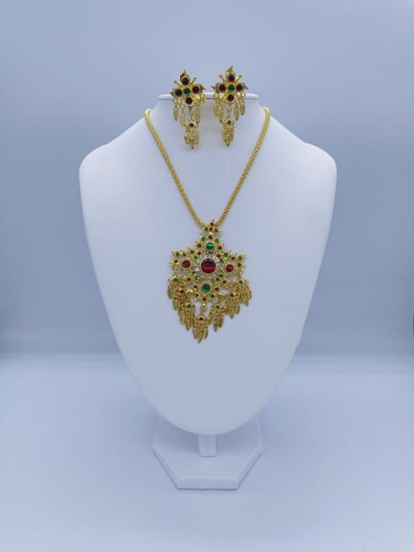 ネックレス &amp; イヤリング 男女兼用 ゴールデン エスニック アジアン テイスト 合金製 ゴールド ア..