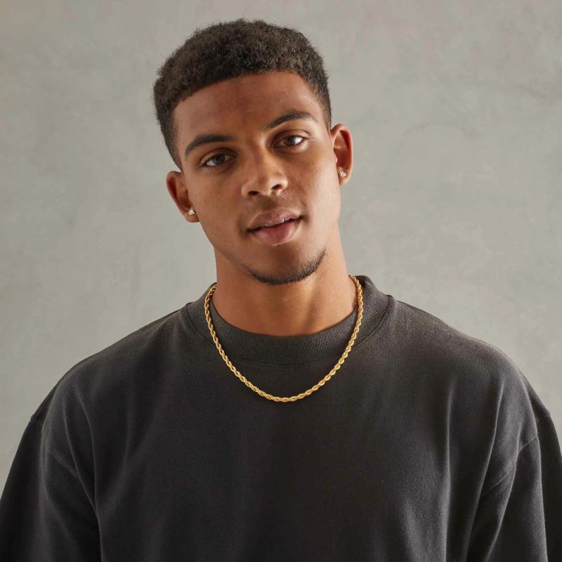 ネックレス メンズ レディース ステンレス 麻花チェーン ツイスト チョーカー ヒップホップ アクセサリ..