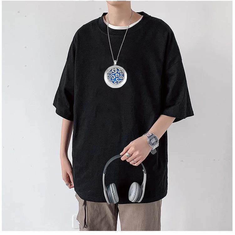 ネックレス メンズ 香水瓶 ペンダント ステンレス 鋼 男性用 アロマオイル ディフューザー アクセサリ..