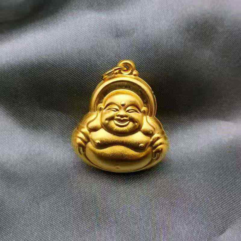 ネックレス メンズ 男性用 弥勒菩薩 ネックレス アレルギー対応 ゴールド ペンダント レトロ 開運 お守り(4)
