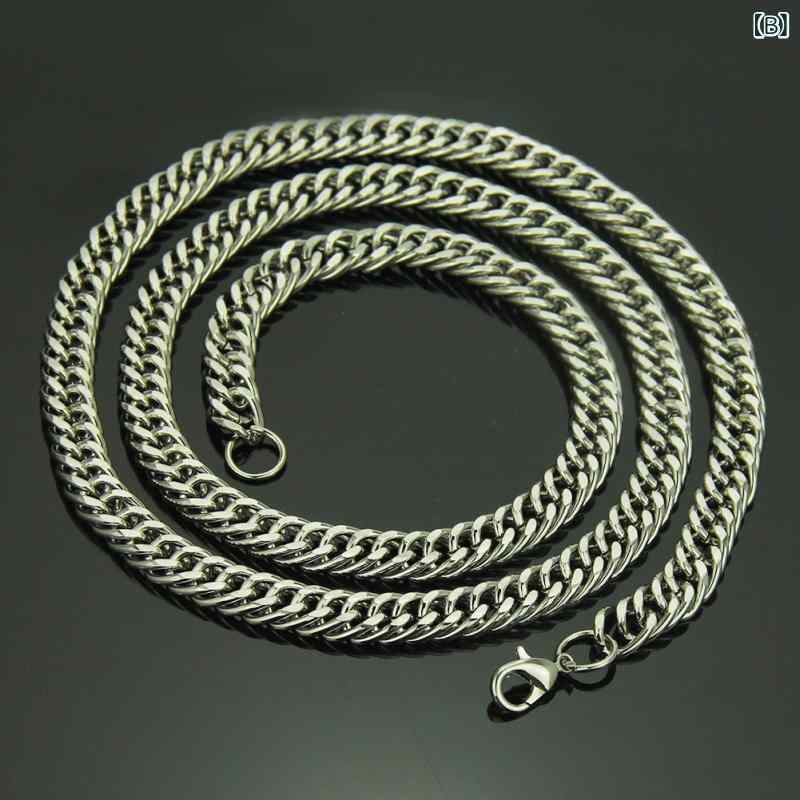 ネックレス メンズ 14K 電気メッキ加工 ゴールド シルバー色 幾何学模様 ヒップホップ キューバチェーン 鉄製 長め 51cm 76cm