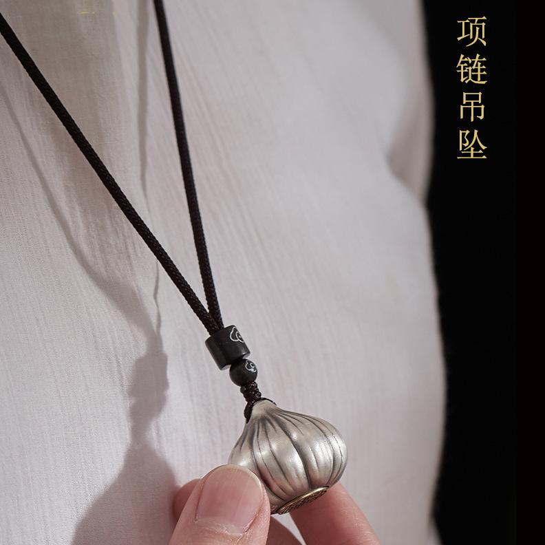 キーホルダー メンズ レディース 男性用 銅製 大蒜 蒜頭 勝算在握 泰銀 レトロ 個性 吊り下げ飾り ペン..