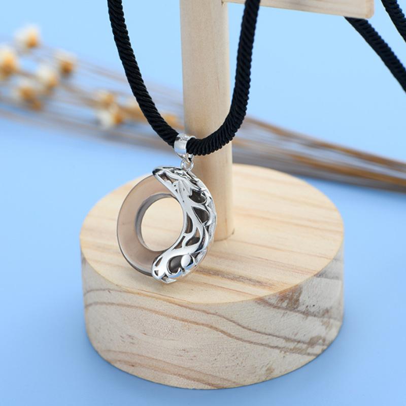 ネックレス レディース メンズ S925 シルバー キャッツアイ ペンダント 龍 ドラゴン 紋様 カップル お揃い 男性用 女性用 シルバー925 シンプル 電気メッキ