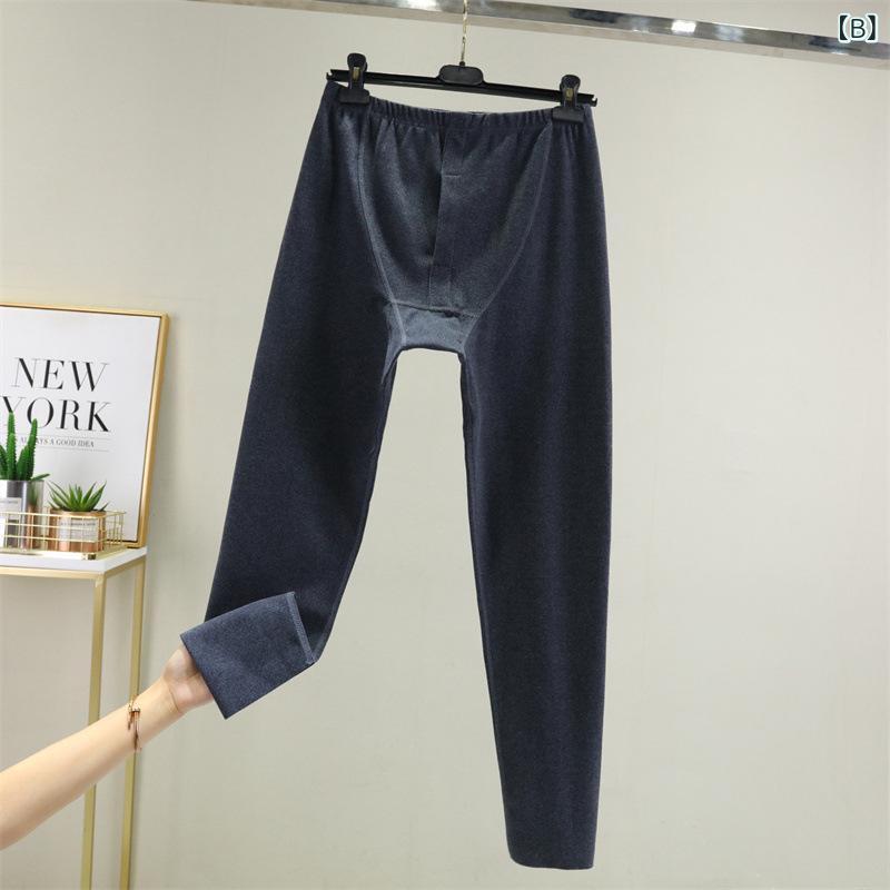 パンツ 男性用 暖パン 裏起毛 あったか インナー 肌着 スパッツ レギンス ストレッチ 伸縮性 ゆったり ブラック 黒 グレー グレー ネイビー 紺 厚手