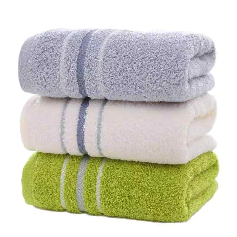 タオル 男性用 女性用 子供用 綿 フェイスタオル 吸水性 やわらかい 無地 70×335cm オレンジ ブラウン(..