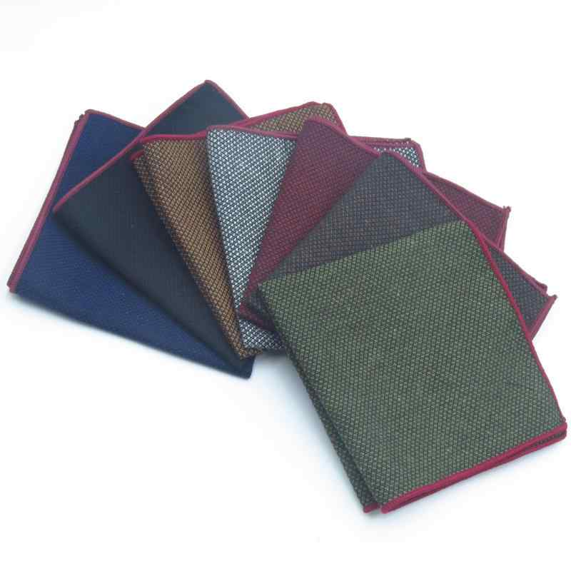 ハンカチ 男性用 フォーマル ポリエステル 綿 素材 花柄 無地 スーツ ポケットチーフ 紳士 浅グレー 黒 ワインレッド 緑 紺色 コーヒー色 ダークブラウン(x5)