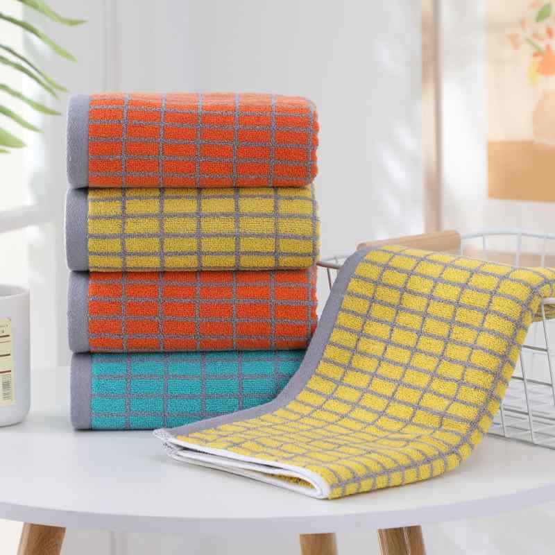 タオル レディース メンズ 家庭用 コットン 吸水 速乾 フェイスタオル 無地 34×74cm 柔らかい おしゃれ..