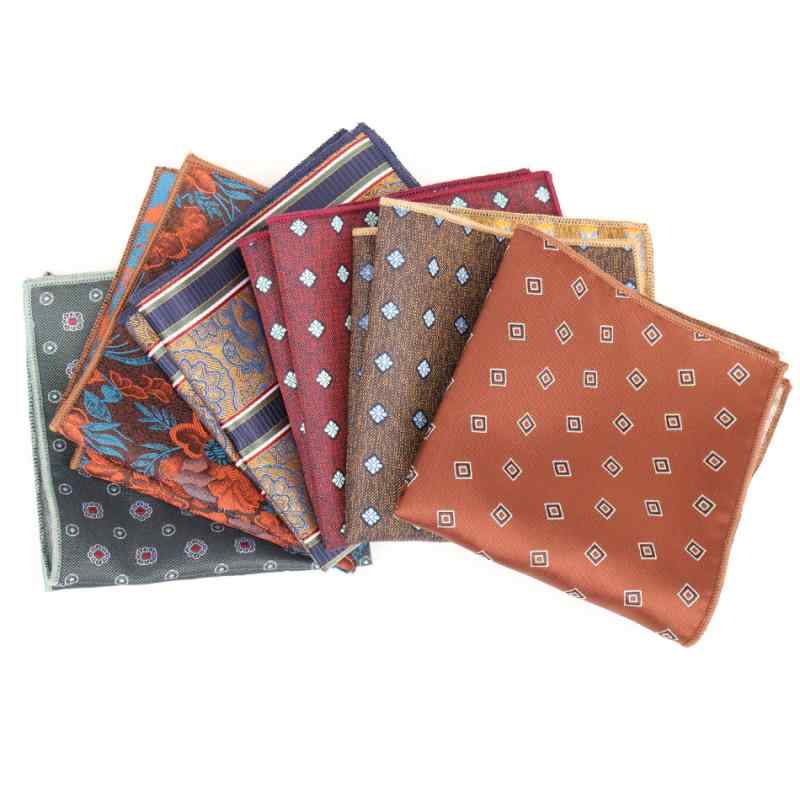 ポケットチーフ 男性用 ハンカチ フォーマル スーツ 胸元 メンズ 花柄 ウェディング パーティー 紳士 23cm 23cm(x2)