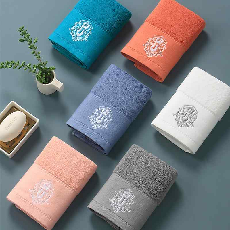 タオル レディース メンズ ハンカチ 綿 コットン やわらか ふわふわ 厚手 吸水 速乾 無地 34×34cm 普段..