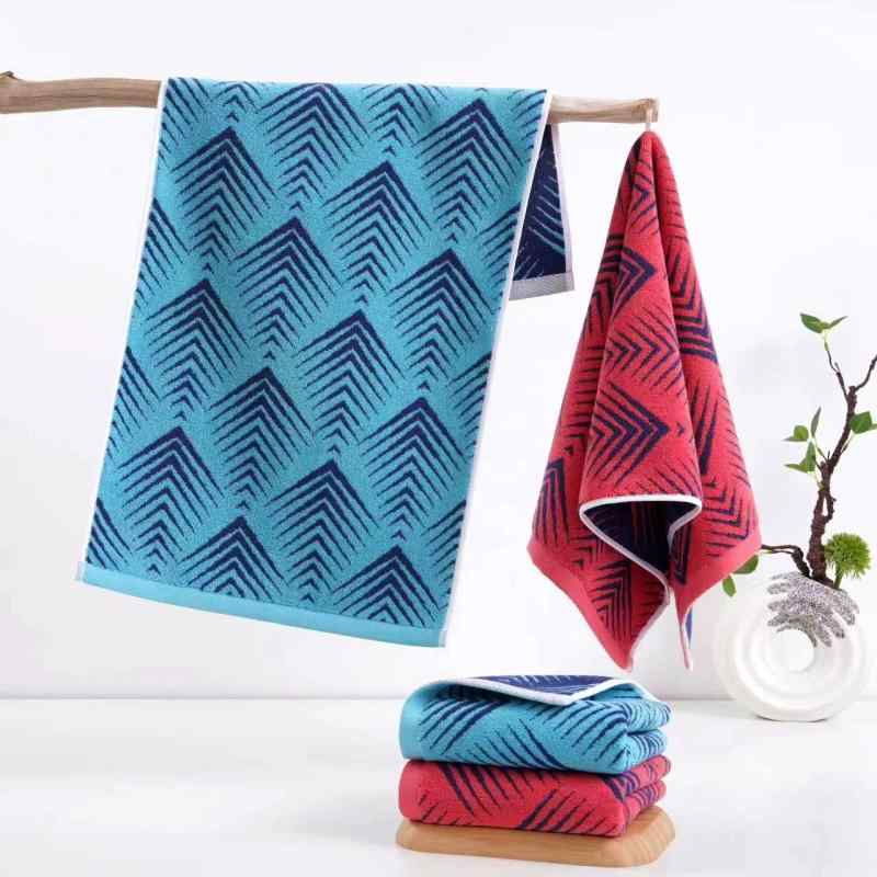 タオル レディース メンズ フェイスタオル 綿 吸水 速乾 柔らかい 肌触り 無地 ブルー パープル グリー..