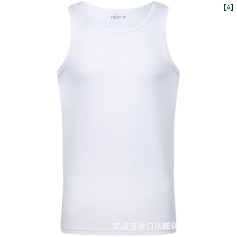 タンクトップ メンズ 男性用 スポーツウェア トレーニングウェア 速乾性 通気性 インナーウェア 無袖 ..