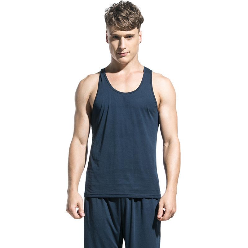 Tシャツ 男性用 モダール 半袖 カットソー インナー 部屋着 ルームウェア ブルー ブラック M L XL XXL XXXL