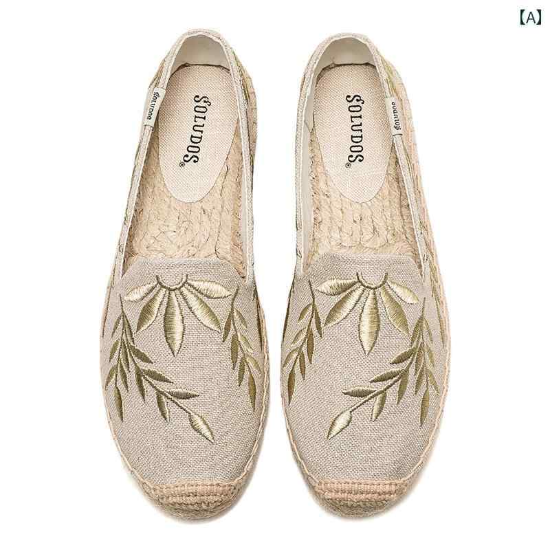 アメリカ製 フィッシャーマン シューズ 身長 アップ 厚底 レディース 刺繍 ストロー エスパドリーユ キ..