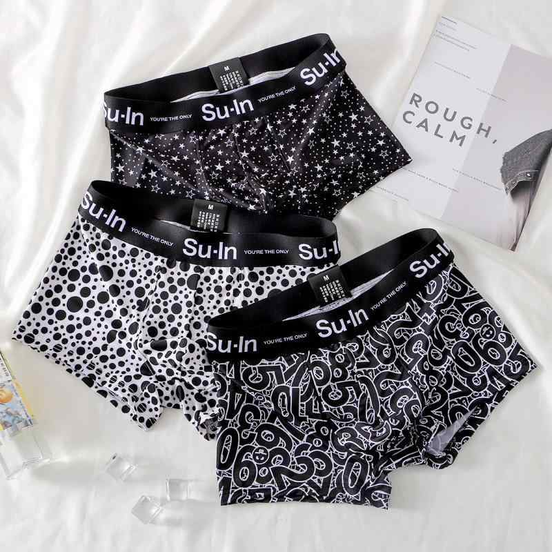 メンズ 下着 男性用 ボクサーパンツ 接触冷感 吸湿速乾 中国風 中腰 ポリエステル 針織 通気 短パン M ..