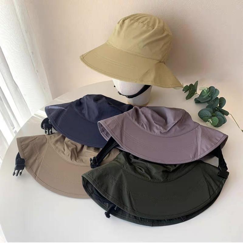 2個セット帽子 レディース サイクルキャップ UVカット 日焼け防止 紫外線対策 接触冷感 通気性 防風 撥水 あご紐付き 漁師帽 ワークキャップ 登山 釣り アウトドア カーキ ネイビー グレー ベージュ ポリエステル・製品カテゴリ: 遮陽帽・帽子の種類: 円頂・つばの形状: 大つば・カラー: 藏青,グレー,軍緑,卡其,米色・サイズ: M（56-58cm）,L（58-60cm）・機能: 日焼け防止,通気性,防風,遮陽,防虫・主な素材: ポリエステル・スタイル: カジュアル,スポーツ・生地: ポリエステル