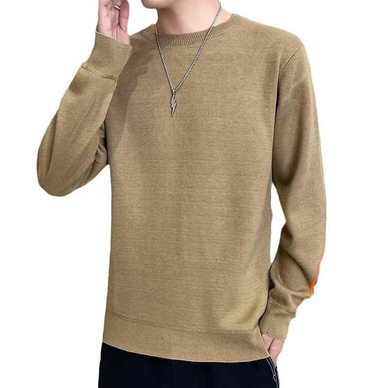 Other - ニット メンズ 男性用 裏起毛 トップス 秋冬 暖かい ゆったり 大きいサイズ 長袖 プルオーバー ニットソー カジュアル 黒 白 ポリエステル