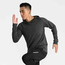 スウェット メンズ 男性用 パーカー プルオーバー トレーニング ウェア スポーツ カジュアル 運動着 長袖 トップス ポリエステル 無地 黒 ブラック グレー