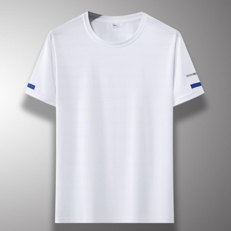 Rakuten - Tシャツ メンズ 男性用 夏 接触冷感 吸湿速乾 ポリエステル スポーツ トレーニング ランニング ウェア 登山 薄手 半袖 トップス カットソー 大きいサイズ ゆったり 黒 グレー