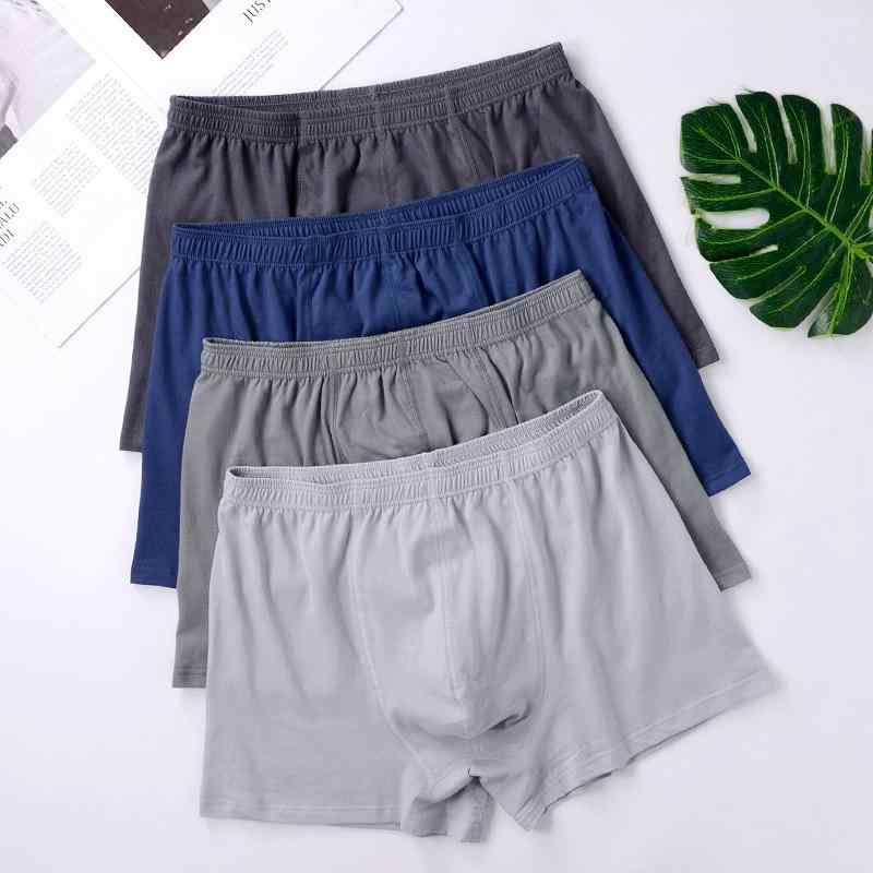 パンツ 男性用 高齢者 綿 ニット トランクス ゆったり 高腰 普段使い 部屋着 通気性 浅灰 中灰 深灰 赤 大きいサイズ(x2)