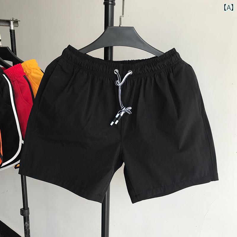 メンズ ショートパンツ 膝上 丈 夏 薄手 ランニング スポーツ 伸縮性 ゆったり パジャマ カジュアル 大..