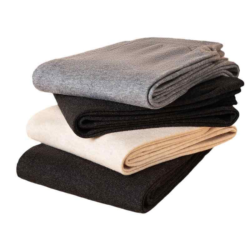 メンズ アンダーウェア 男性用 ウール パンツ 薄手 高腰 保温 インナー L XL 2XL 3XL ブラック グレー カーキ