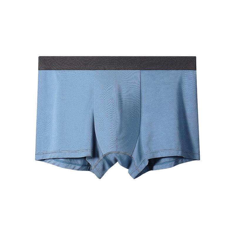 3個セットメンズ ボクサーパンツ 男性用 モダール 無地 薄手 通気 L XL 2XL 3XL 猛緑 灰青 妮黄 黒 鋯藍 白金灰