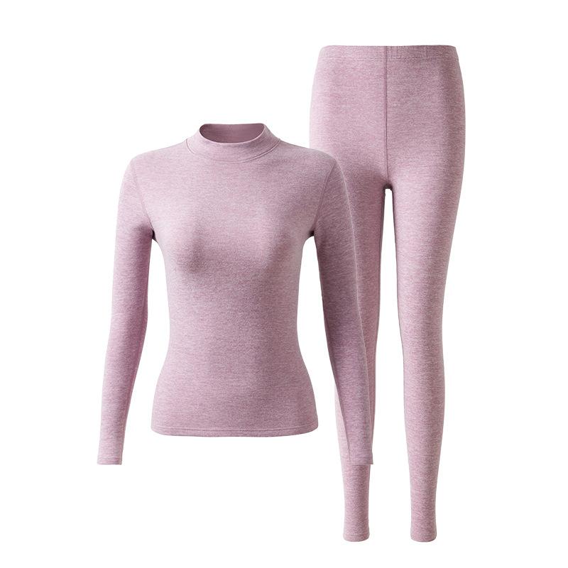 インナー レディース メンズ 保温 上下セット ポリエステル あったかインナー 肌着 発熱 秋冬 黒 ブラック